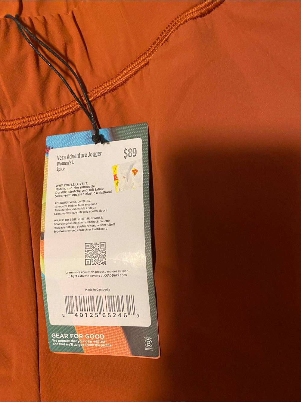 cotopaxi Rust Track Joggers - Picture 2 of 7